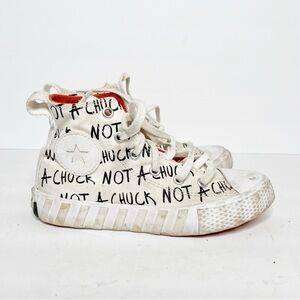 Converse White High Top Not A Chuck Sneakers Size 1 Kids